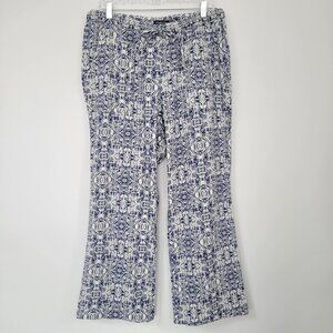 Chadwicks of Boston Linen Blend Wide Leg Pants Mandala Coastal Resortwear